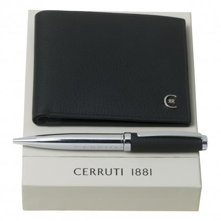 Zestaw upominkowy Cerruti 1881 długopis i portfel - NLM711A + NSU7114A-2983550
