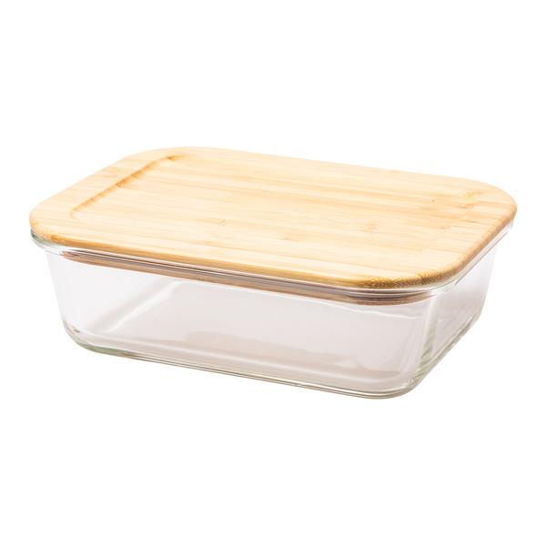 Lunch box Glasial 1000 ml, brązowy/transparentny-2015406