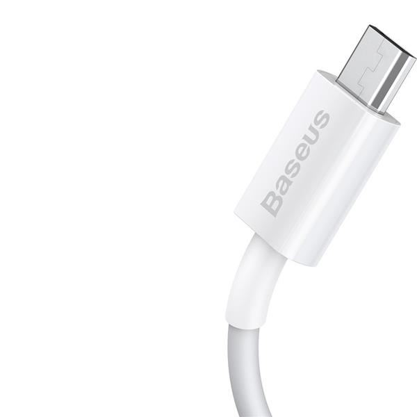 Baseus Superior kabel przewód USB - micro USB do szybkiego ładowania 2A 1m biały (CAMYS-02)-2209576