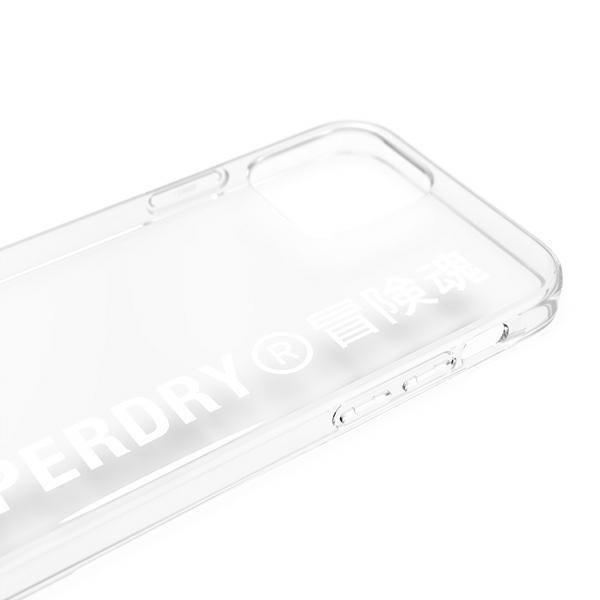 SuperDry Snap iPhone 12/12 Pro Clear Cas e biały/white 42596-2285095