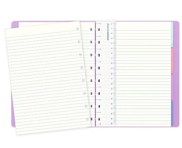 Notebook fILOFAX CLASSIC Pastels A5 blok w linie, pastelowy liliowy-3039834