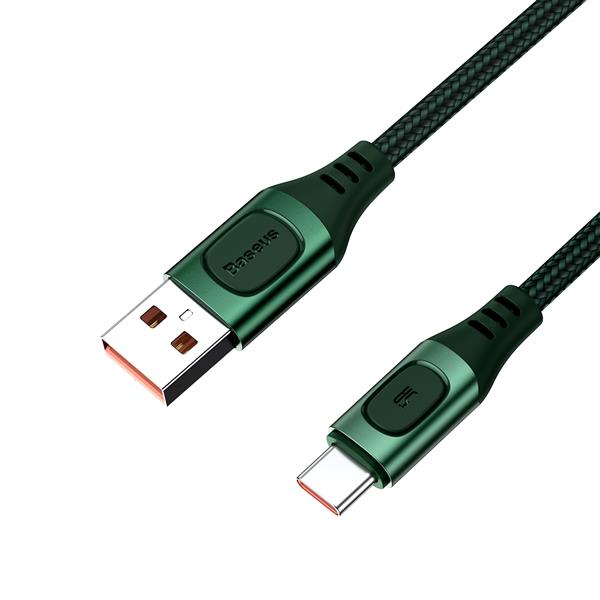 Baseus kabel Flash USB - USB-C 1,0 m 5A zielony-2090732