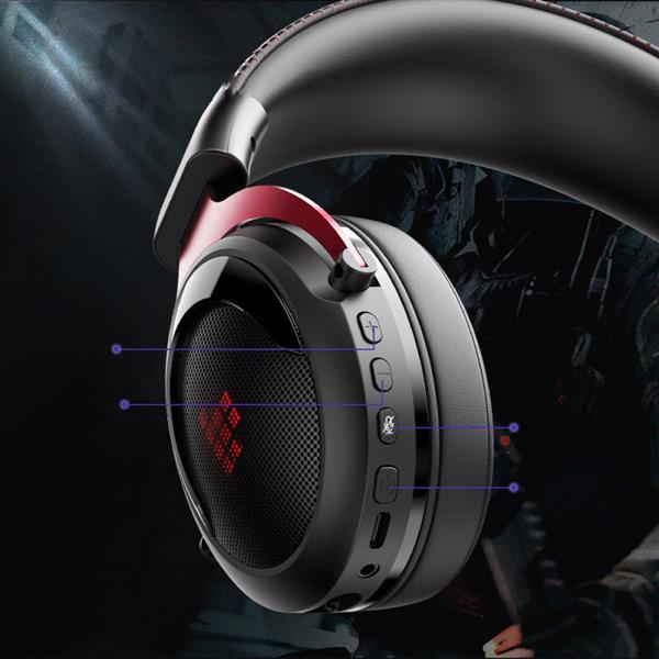 Tronsmart Shadow gamingowe bezprzewodowe słuchawki z mikofonem dla graczy czerwony (372309)-2177183