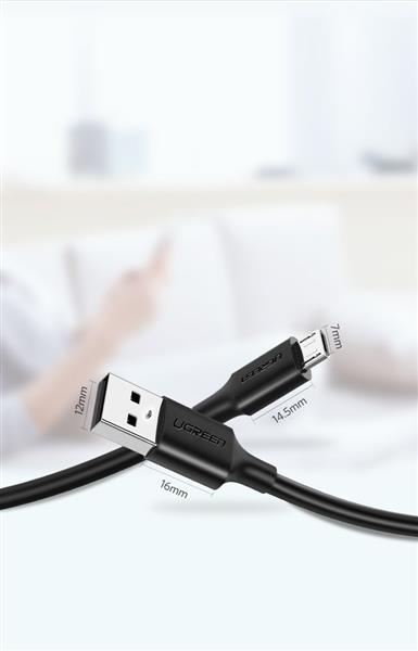 Ugreen kabel przewód USB - micro USB 2A 1m czarny (60136)-2150834