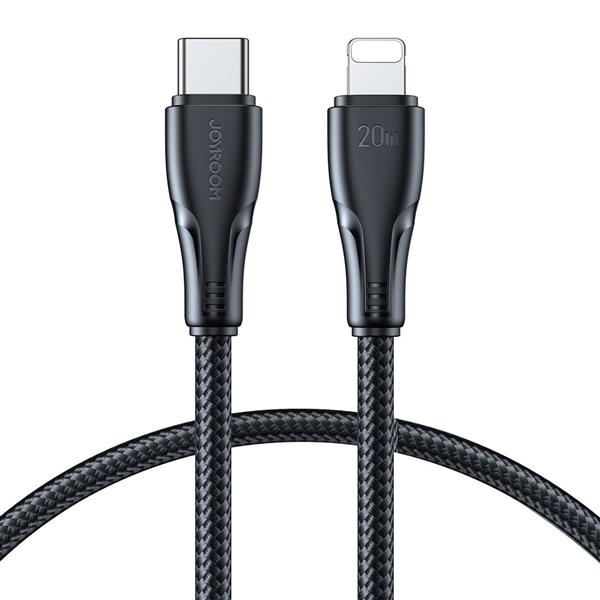 Joyroom kabel USB C - Lightning 20W Surpass Series do szybkiego ładowania i transferu danych 1,2 m czarny (S-CL020A11)-2967665