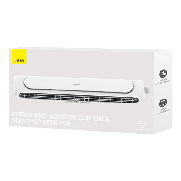Baseus wentylator z montażem na monitor biały (ACQS000002)-2386897