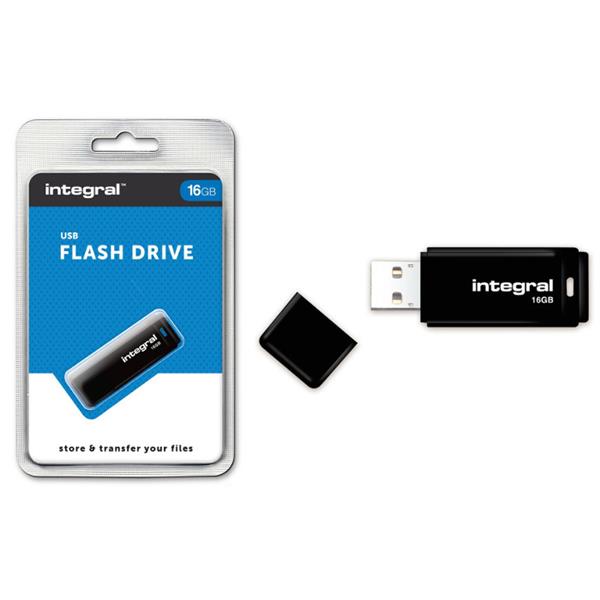 Integral pendrive 16GB USB 2.0 Black czarny-2095033