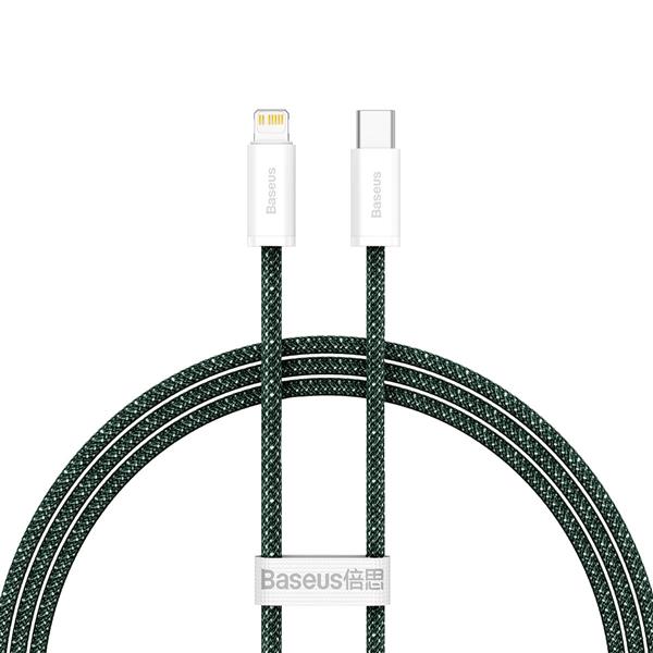 Baseus Dynamic 2 Series kabel do szybkiego ładowania USB-C - Lightning 20W 480Mb/s 1m zielony-2622145