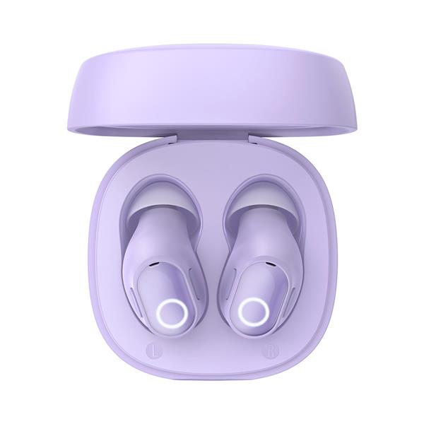 Baseus Bowie WM02 słuchawki bezprzewodowe TWS Bluetooth 5.3 fioletowy (NGTW180005)-2395587