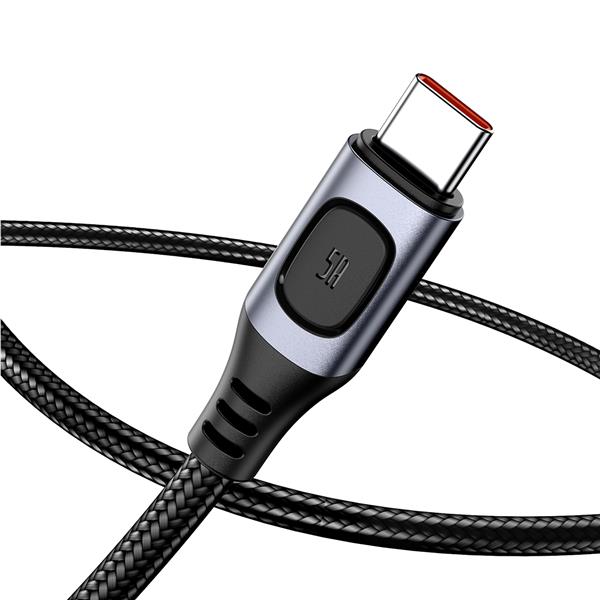 Baseus kabel Flash USB - USB-C 1,0 m 5A szary-2116009