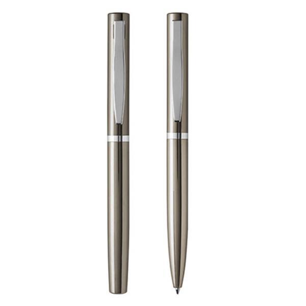 Zestaw piśmienny metalowy długopis i pióro kulkowe-1916452