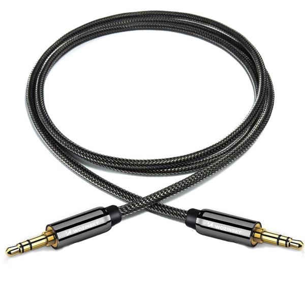 Wozinsky uniwersalny kabel mini jack 2x kabel AUX 3 m czarny-2612997