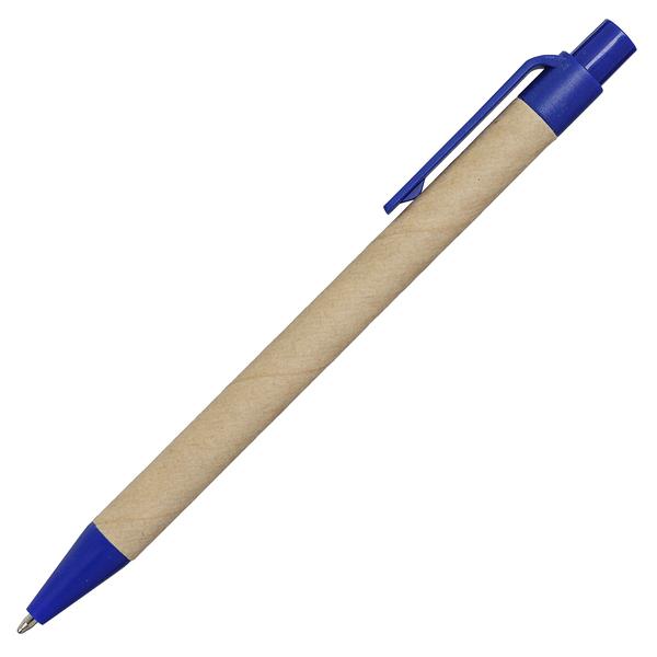 Notes Kraft 90x140/70k gładki z długopisem, niebieski/beżowy-2010309