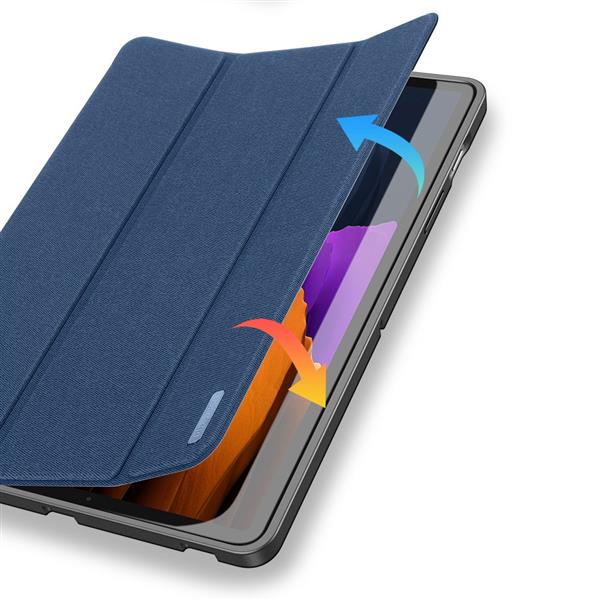 DUX DUCIS Domo składany pokrowiec etui na tablet z funkcją Smart Sleep podstawka Samsung Galaxy Tab S7+ (S7 Plus) / S7 FE / Tab S8+ (S8 Plus) niebieski-2164221