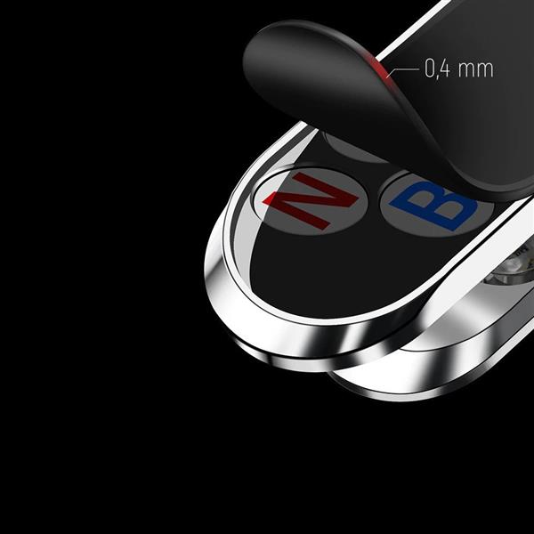 Wozinsky samoprzylepny magnetyczny uchwyt samochodowy 360 na deskę rozdzielczą srebrny (WMH-06)-2162647
