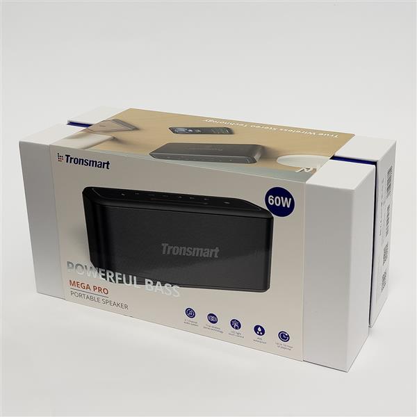 Tronsmart Element Mega Pro 60 W wodoodporny (IPX5) bezprzewodowy głośnik Bluetooth 5.0 SoundPulse®  z funkcją Powerbank czarny (371652)-2379374