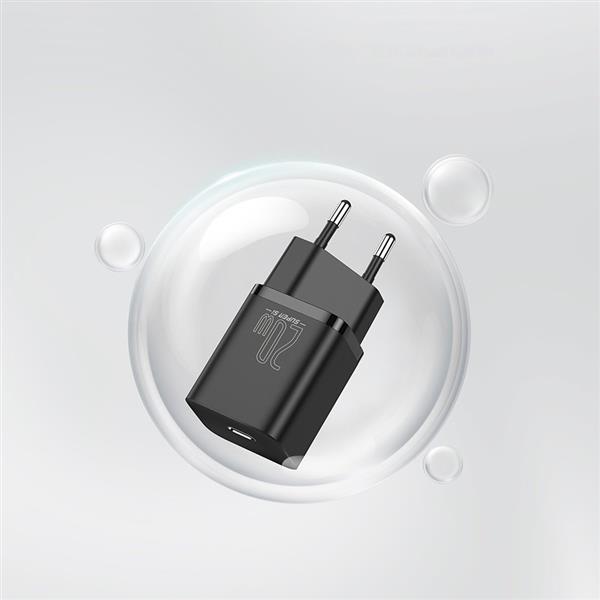 Baseus Super Si 1C szybka ładowarka USB Typ C 20 W Power Delivery czarny (CCSUP-B01)-2189798