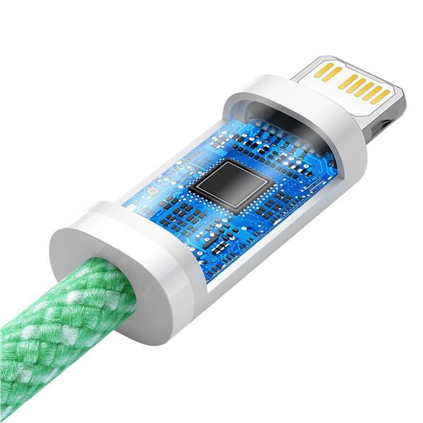 Baseus Dynamic kabel USB Typ C - Lightning Power Delivery 20W 1m  zielony (CALD000006)-2243098