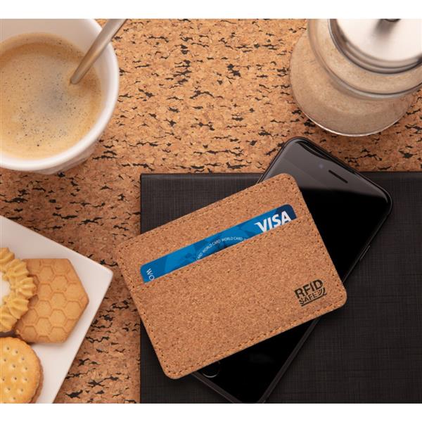 Korkowe etui na karty kredytowe, portfel, ochrona RFID-1955296