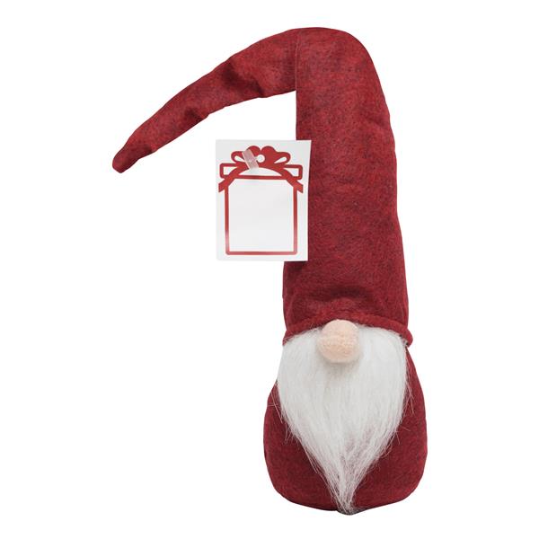 Filcowy świąteczny skrzat ze spiczastą czapką HANS, czerwony-3099831