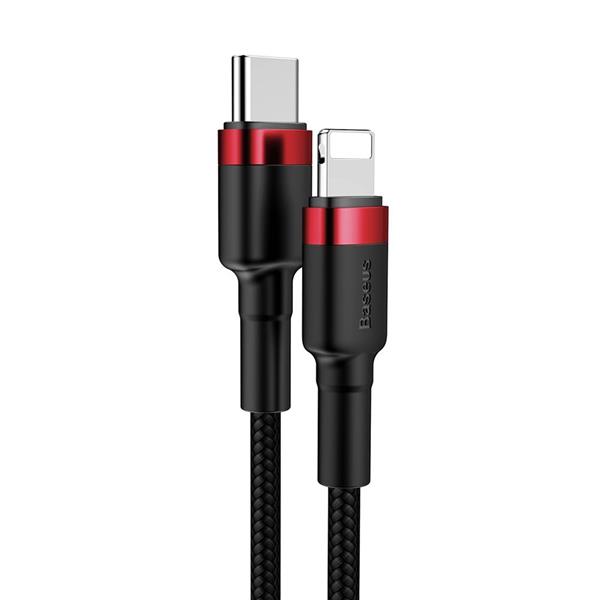 Baseus kabel Cafule PD USB-C - Lightning 1,0 m czerwono-czarny 18W-2081282