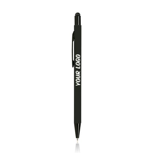 Długopis aluminiowy, gumowany, touch-1919318