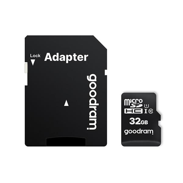 Goodram Microcard 32 GB karta pamięci micro SD HC UHS-I class 10, adapter SD (M1AA-0320R12)-2158914