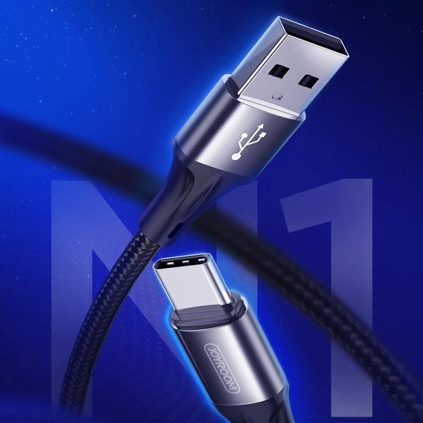 Joyroom kabel USB - USB Typ C 3 A 0,2 m czarny (S-0230N1)-2204310