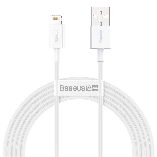 Baseus kabel Superior USB - Lightning 2,0 m 2,4A biały-2066518