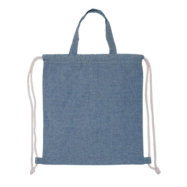Plecak z bawełny Moti, niebieski-2650935