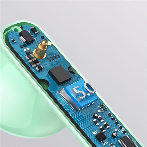 Baseus Encok W2 wodoodporne IPX4 bezprzewodowe słuchawki Bluetooth 5.0 TWS niebieski (NGW2-03)-2206270