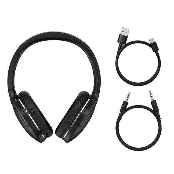 Baseus słuchawki nauszne bluetooth Encok D02 Pro czarne-2047747