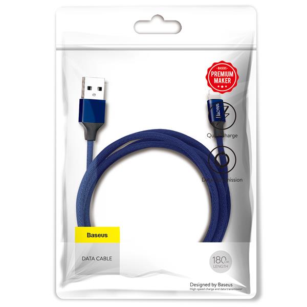 Baseus kabel Yiven USB - Lightning 1,8 m 2A niebieski-2053698
