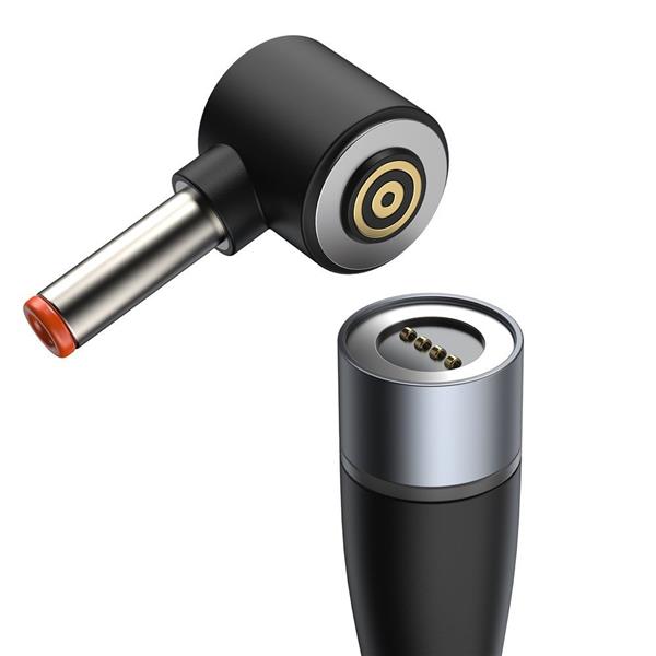 Baseus magnetyczny kabel do zasilania ładowania laptopa Lenovo USB Typ C - DC Round (4 mm x 1,7 mm) 100W 2m czarny (CATXC-T01)-2206961