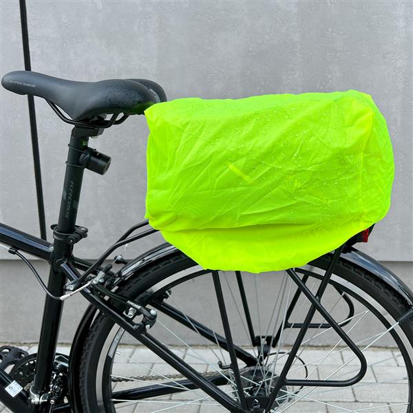 Wozinsky torba rowerowa na bagażnik z paskiem na ramię 9l (pokrowiec przeciwdeszczowy w zestawie) czarny (WBB22BK)-2379233
