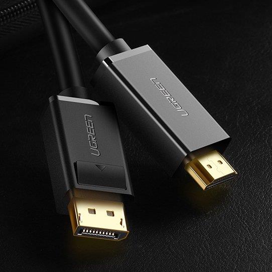 Ugreen jednokierunkowy kabel z DisplayPort na HDMI 4K 30 Hz 32 AWG 2 m czarny (DP101 10202)-2169673