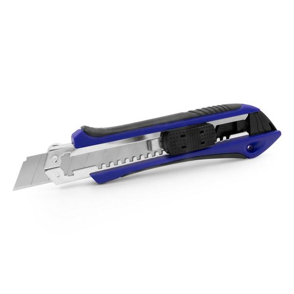 Nóż do tapet z mechanizmem zabezpieczającym, zapasowe ostrza w komplecie | Sutton-2349208