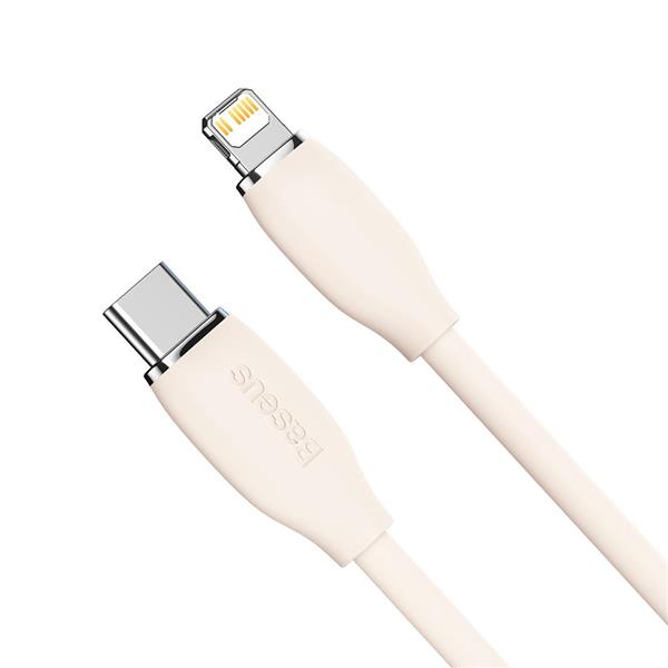 Baseus kabel Jelly Liquid PD USB-C - Lightning 1,2 m różowy 20W-3037618