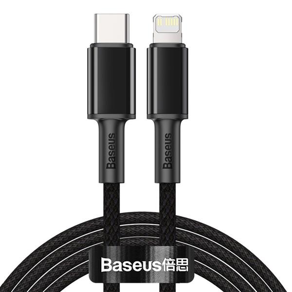 Baseus kabel USB Typ C - Lightning szybkie ładowanie Power Delivery 20 W 2 m czarny (CATLGD-A01)-2170810