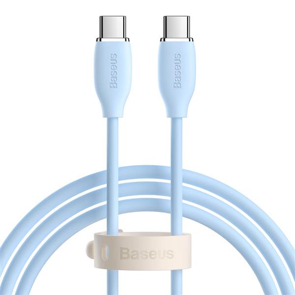 Baseus kabel Jelly Liquid PD USB-C - USB-C 1,2 m niebieski 100W-3010383