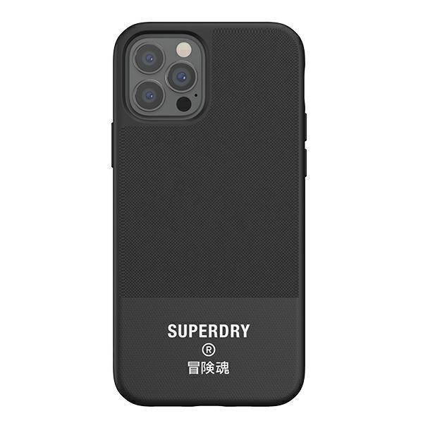 SuperDry Moulded Canvas iPhone 12/12 Pro Case czarny/black 42585-2285010