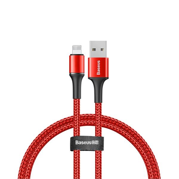 Baseus kabel Halo USB - Lightning 1,0 m 2,4A czerwony-2112953