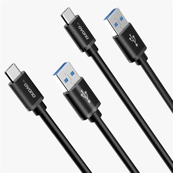 Dudao kabel przewód USB - USB Typ C Super Fast Charge 1 m czarny (L5G-Black)-2220442