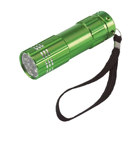 Latarka LED POWERFUL, zielony-2305755
