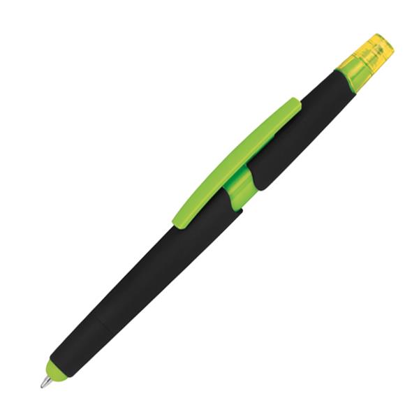 Długopis plastikowy do ekranów dotykowych z zakreślaczem-2367246