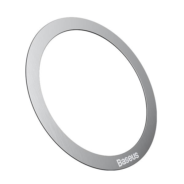 Baseus zestaw naklejek HALO do uchwytu magnetycznego okrągłe srebrne blaszki 2szt-3034536