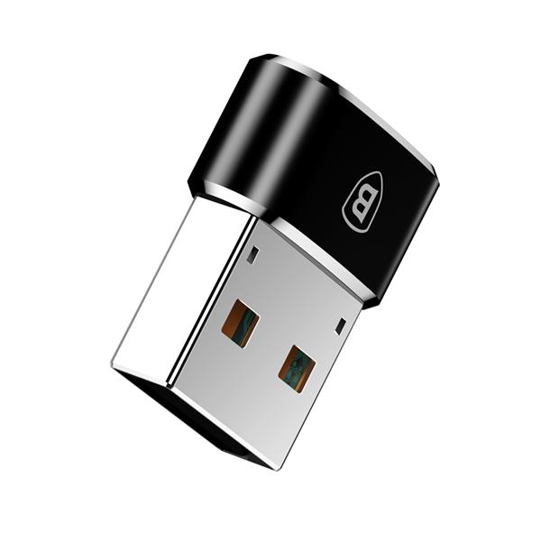 Baseus adapter przejściówka ze złącza USB Type-C na USB czarny (CAAOTG-01)-2138703