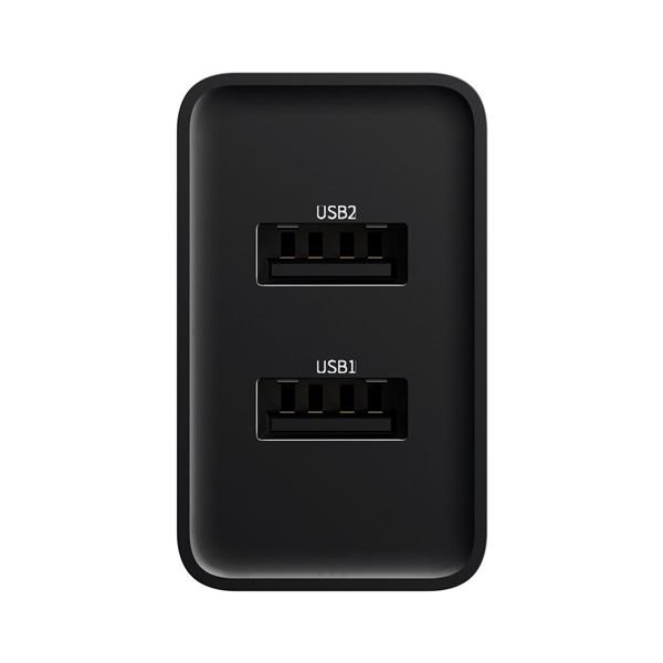 Baseus ładowarka sieciowa 2x USB 2.1A 10,5W czarny (CCFS-R01)-2149116