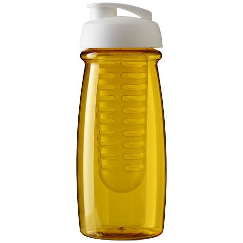 Bidon H2O Pulse® o pojemności 600 ml z wieczkiem zaciskowym zmożliwością przyrządzania wody smakowej-2316053