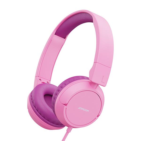 Joyroom nauszne słuchawki 3,5mm mini jack dla dzieci dziecięce różowy (JR-HC1 pink)-2246274